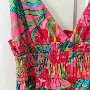 Tropical Summer Maxi Dress XS